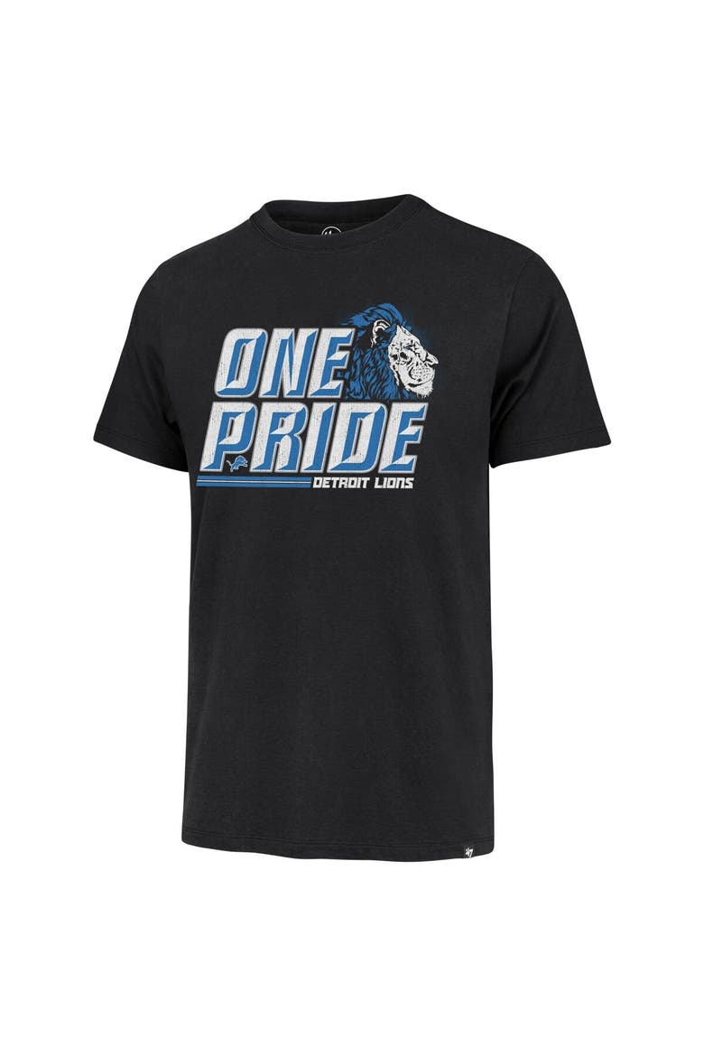 Men's '47 Black Detroit Lions Regional Franklin T-Shirt, Alternate, color, Black
