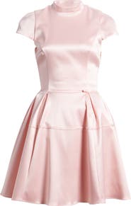 HOUSE OF CB Saida Flare Satin Minidress