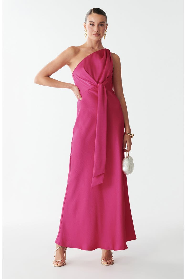 Kylie Midi Dress, Alternate, color, Hot Pink