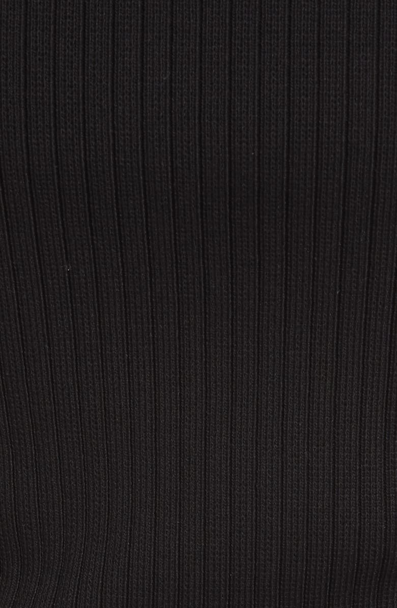 WAYF Deena Off the Shoulder Rib Knit Crop Top, Alternate, color, 