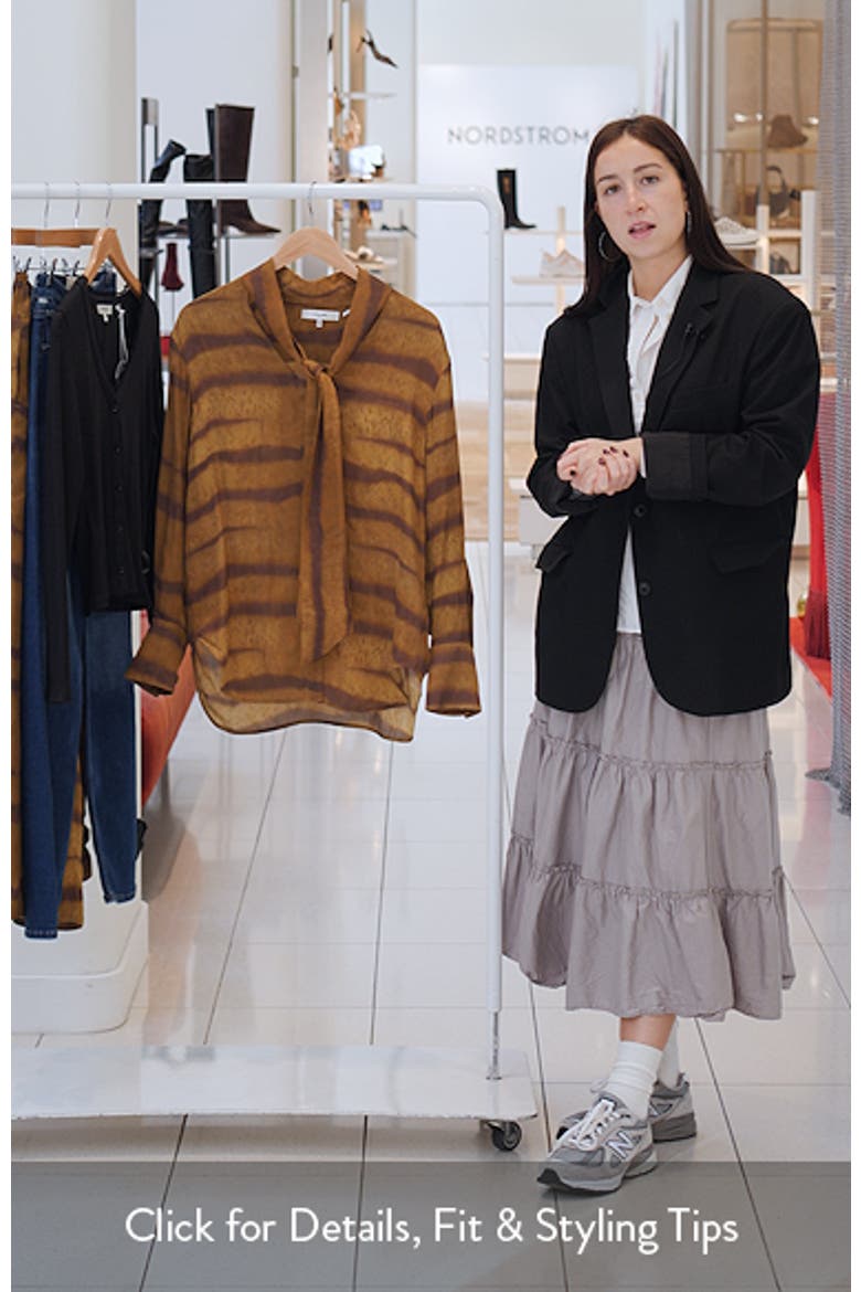 The Oversized Silk Tie Shirt video