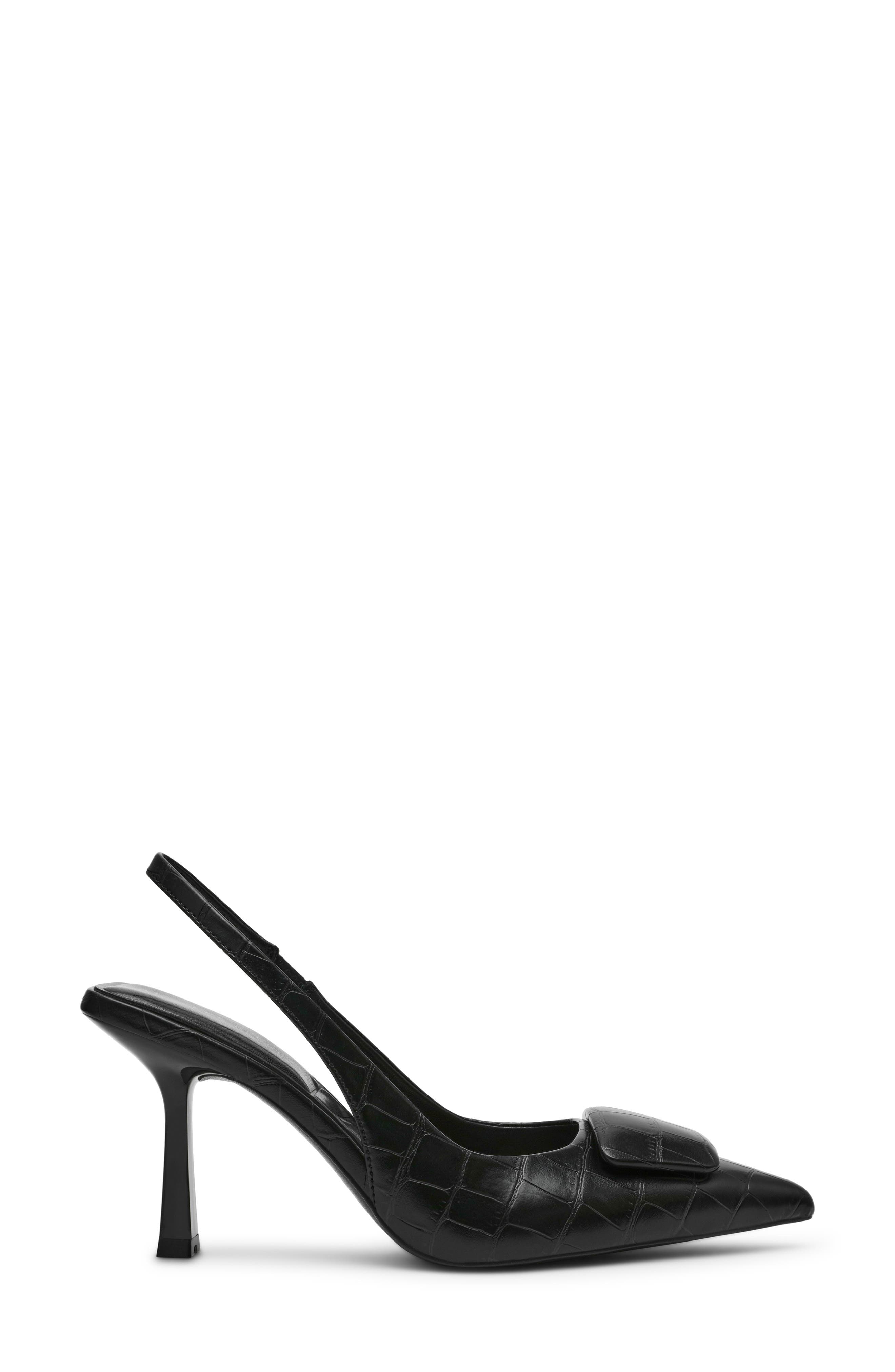 Anne Klein Ilani Slingback Pump, Alternate, color, Black Croco Pu