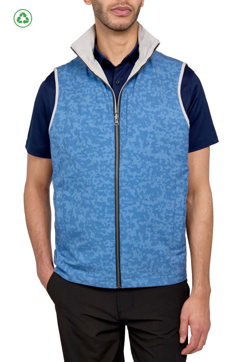 Camo Print Performance Reversible Vest, Alternate, color, TAN