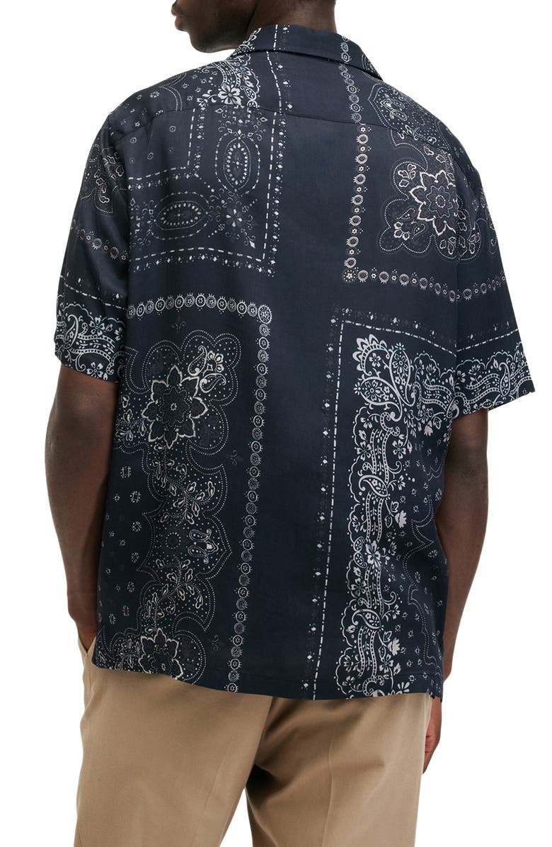 Jalisco Bandana Print Camp Shirt