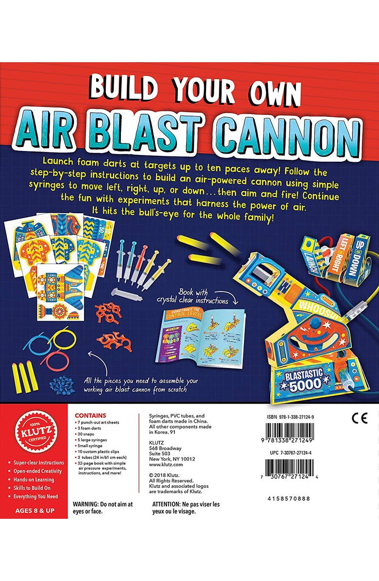 Klutz Air Blast Physics Cannon, Alternate, color, Multicolored