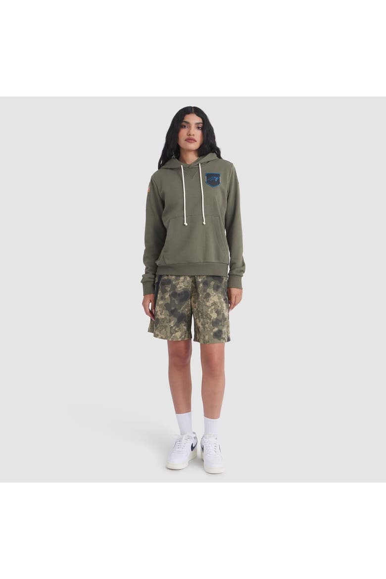 Women's Nike Olive Carolina Panthers 2025 Salute to Service Sideline Standard Issue Dri-FIT Hoodie, Alternate, color, Olive