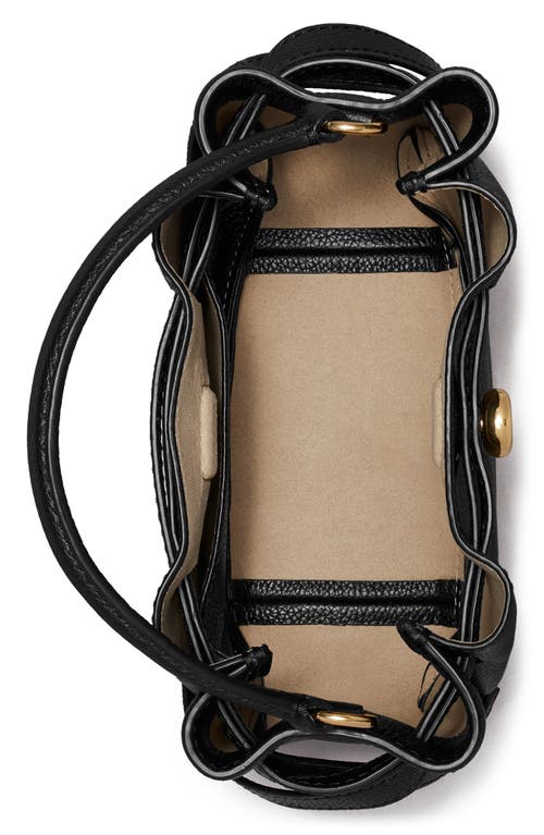 Tory Burch Mini Romy Suede Bucket Bag In Black