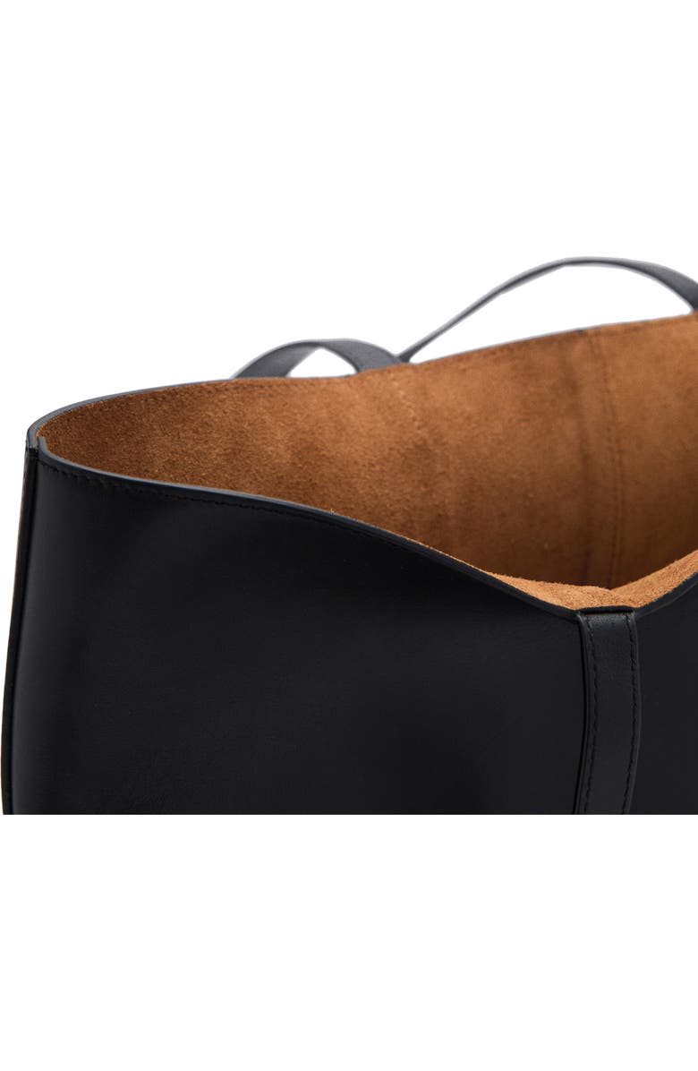 MANGO Leather Shopper Bag, Alternate, color,