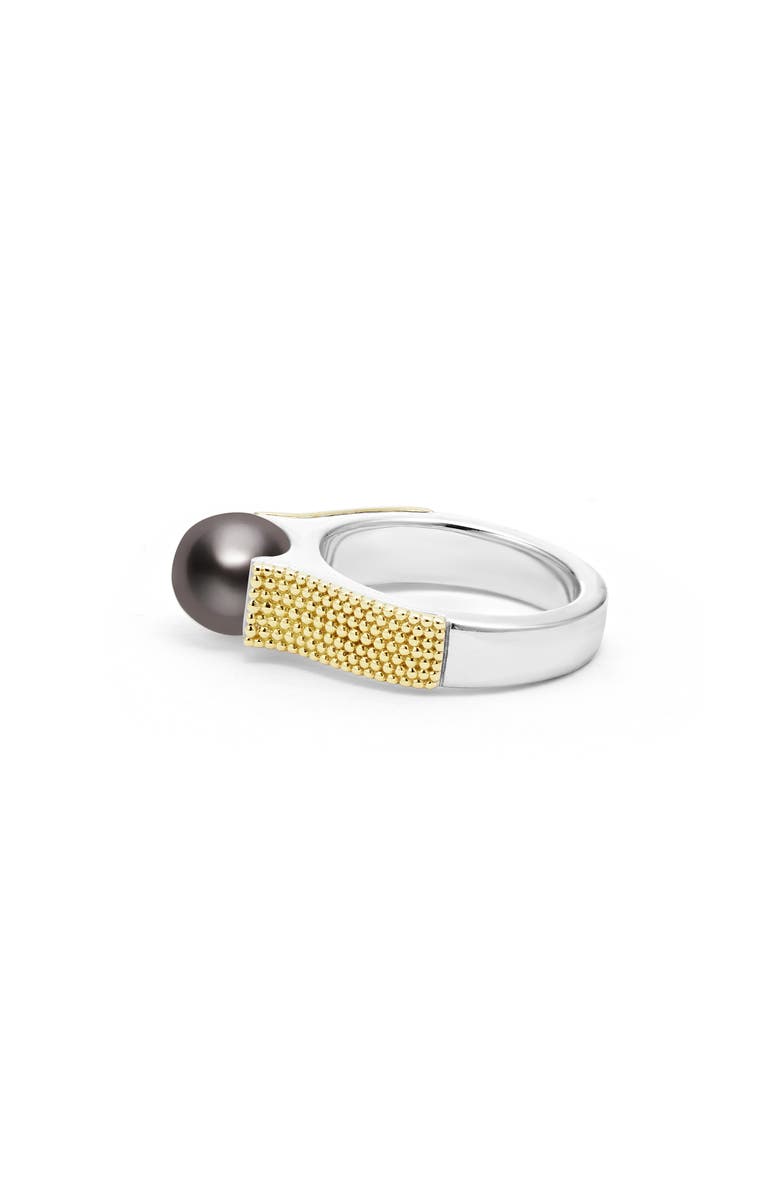 LAGOS Luna Pearl Lux Ring, Alternate, color, Luna Blk