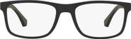 Emporio Armani 55mm Rectangular Optical Glasses