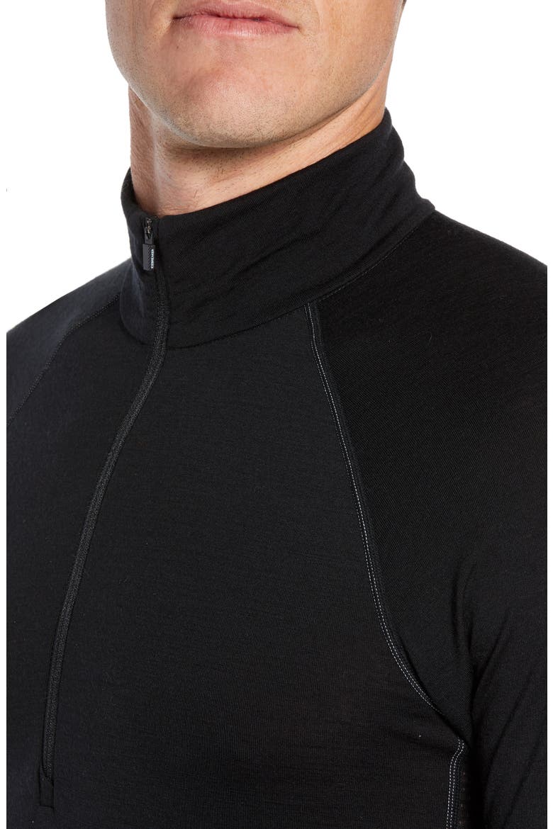 Bodyfitzone™ 150 Zone Long Sleeve Half Zip Top, Alternate, color, BLACK/ MINERAL