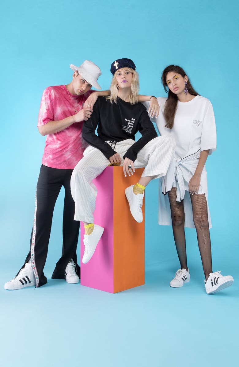 Kye Unisex Stretch Crepe Wide Leg Pants, Alternate, color,