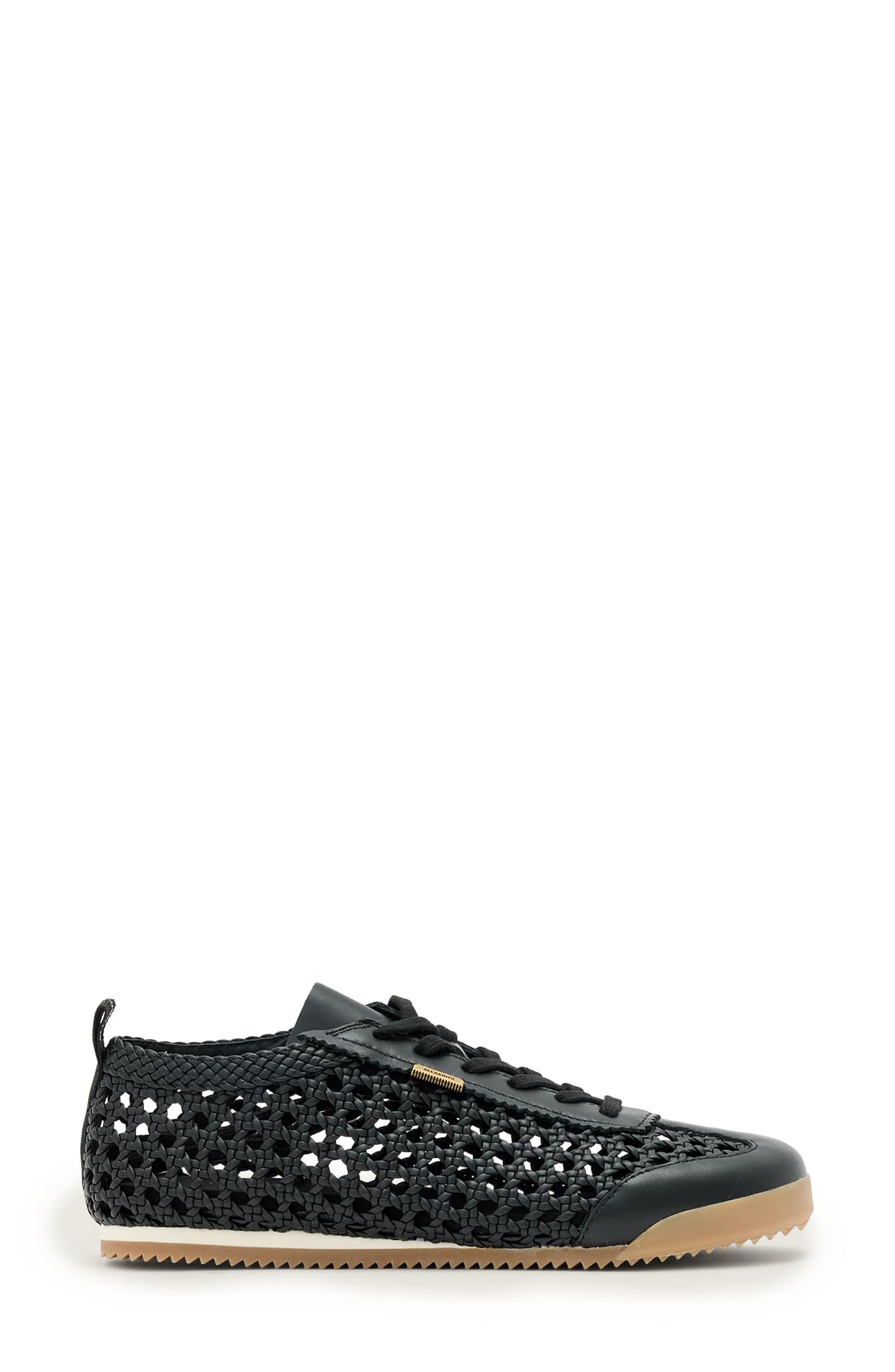 Kenny Woven Runner Sneaker, Alternate, color, BLACK