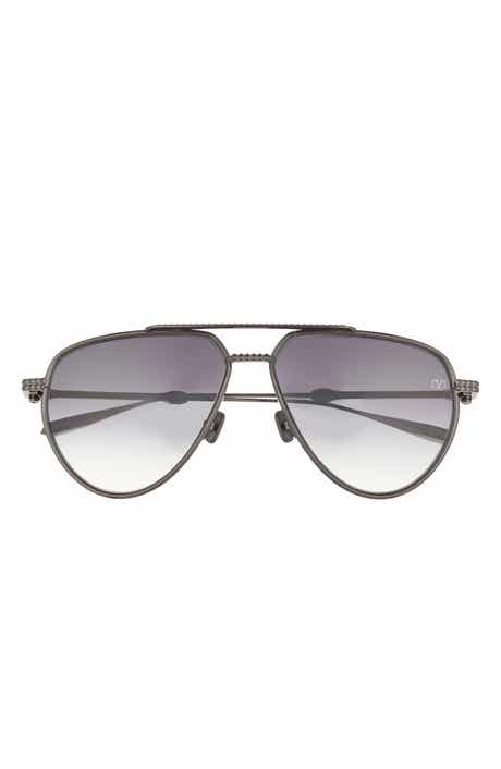 Valentino V-Stud II 59mm Aviator Sunglasses