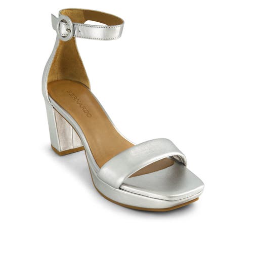 Bernardo Footwear Carla Platform Sandal In Silver