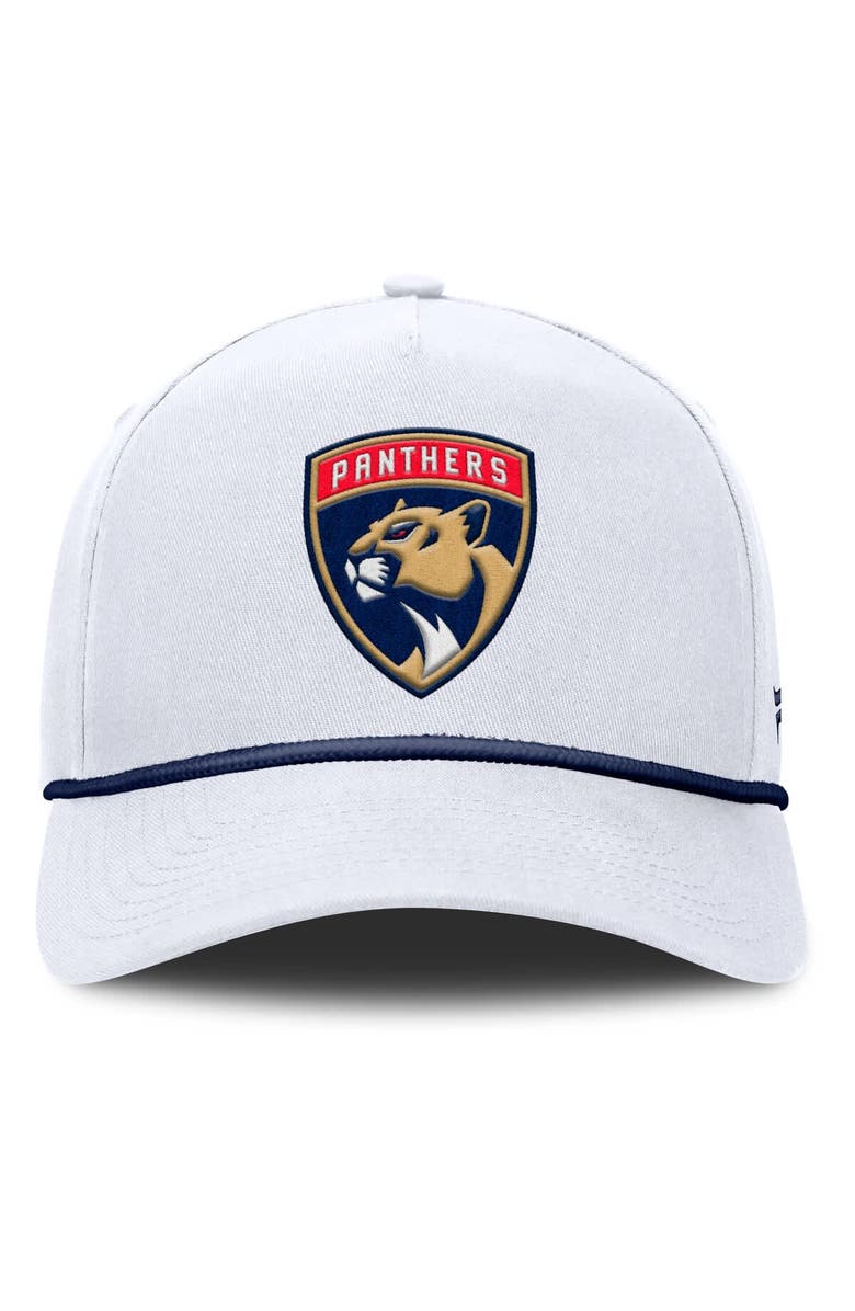 FANATICS Men's Fanatics White Florida Panthers Rope A-Frame Adjustable Hat, Alternate, color, 