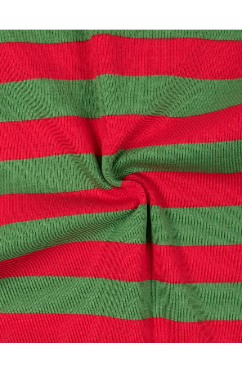 Leveret Kids Two-Piece Striped Cotton Matching Family Holiday Pajamas, Alternate, color, Red & Green