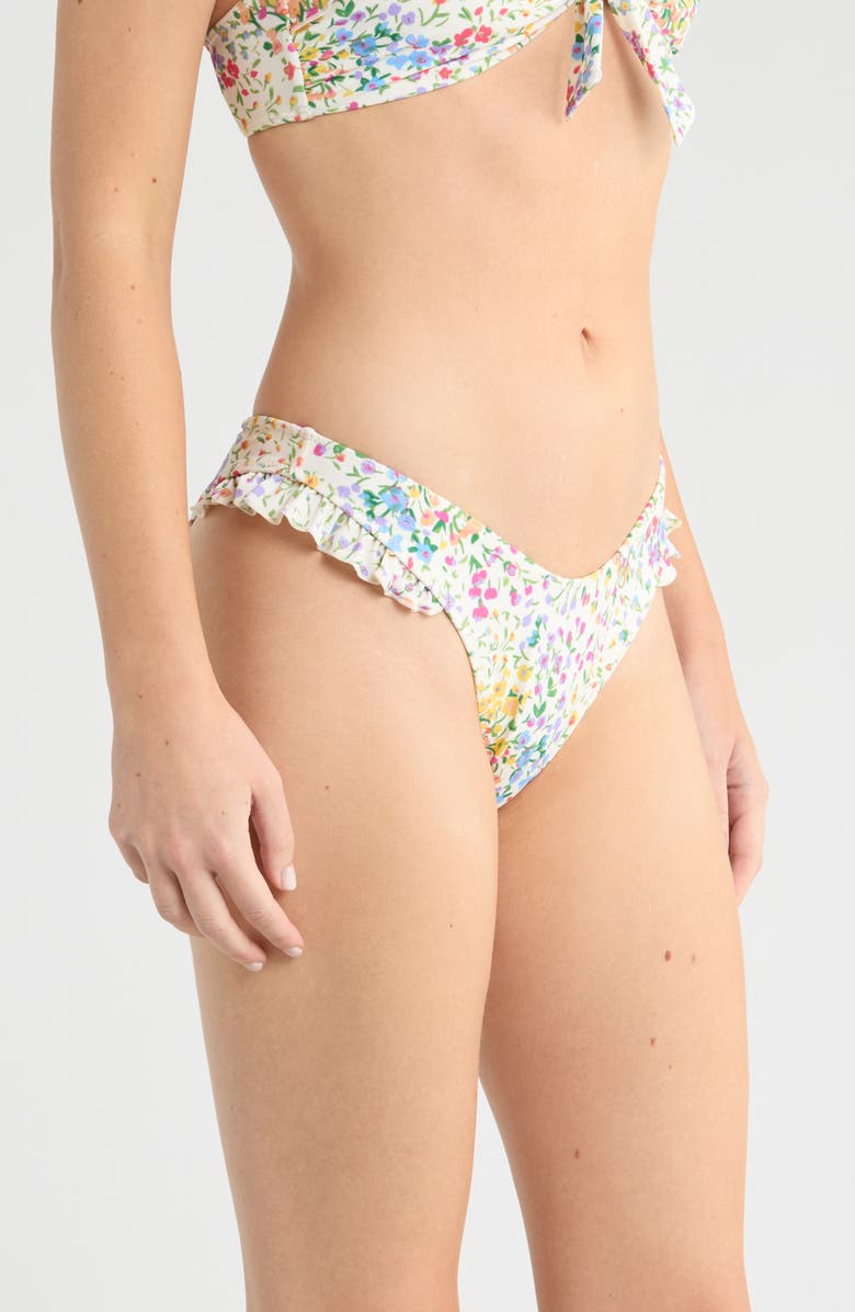 PacSun Flutter Swim Bottoms, Alternate, color, Wildflower