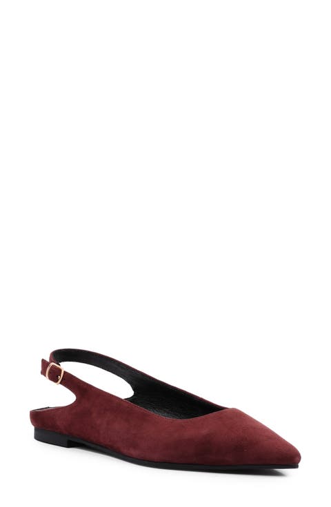 Alameda Pointed Toe Slingback Flat