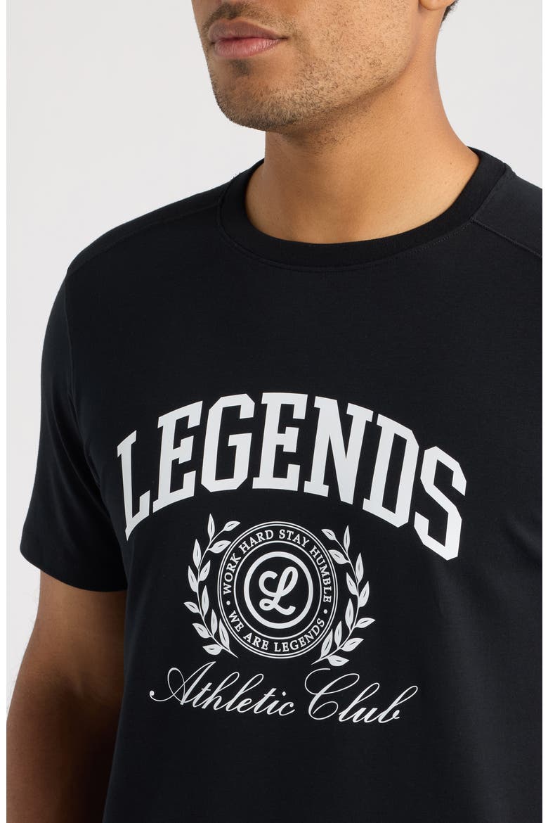 Aviation Varsity Crest Graphic T-Shirt, Alternate, color, BLACK