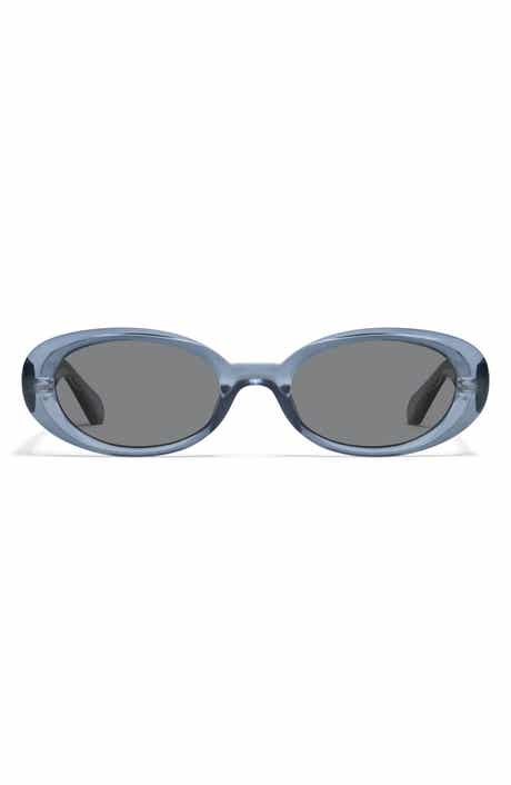 Felt Cute 52mm Gradient Small Oval Sunglasses