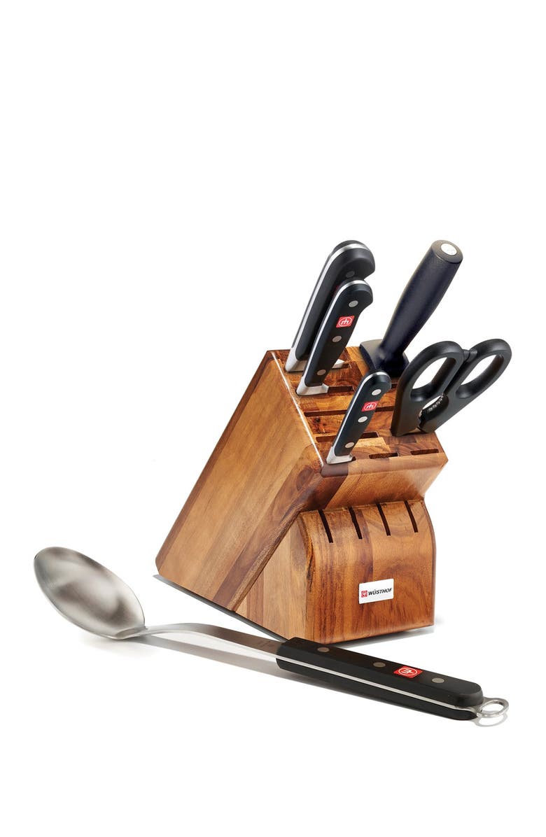 Wüsthof Classic 6-Piece Block Set - Acacia, Main, color,