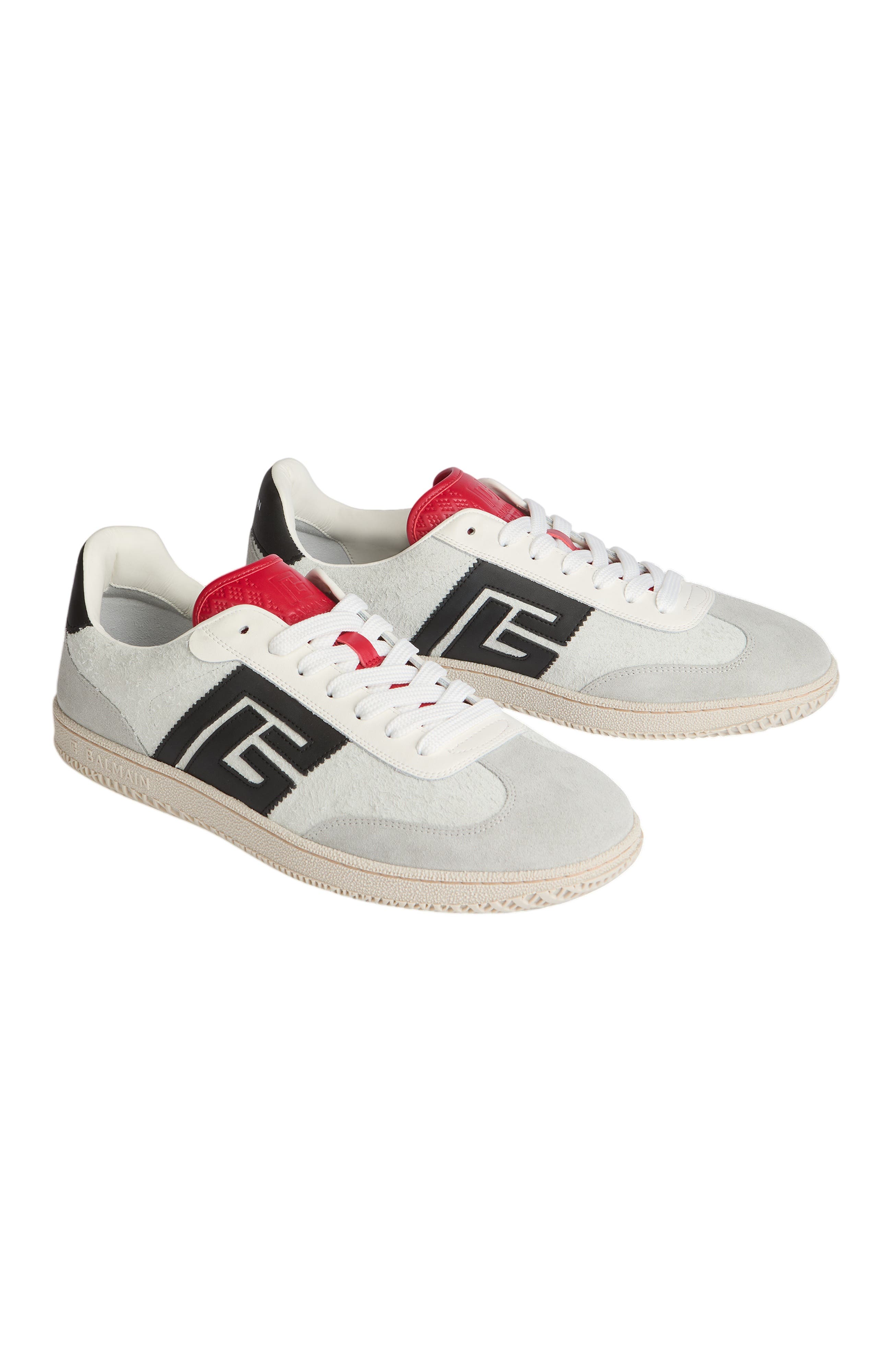 Swan Suede and Smooth Leather Trainers, Main, color, multicolor