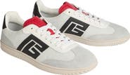Balmain Swan Suede and Smooth Leather Trainers