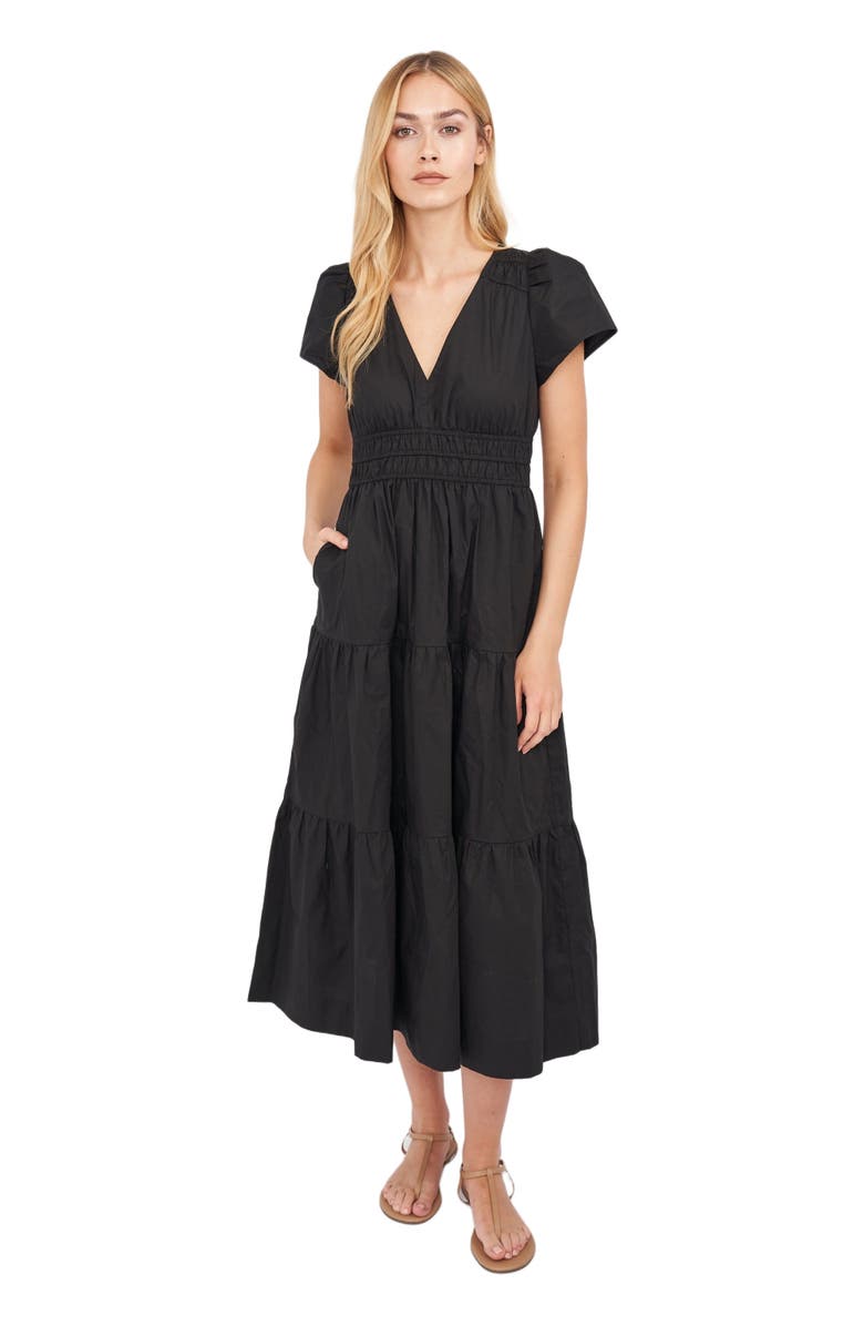 Marea Annabelle Dress, Main, color, Bonita Black