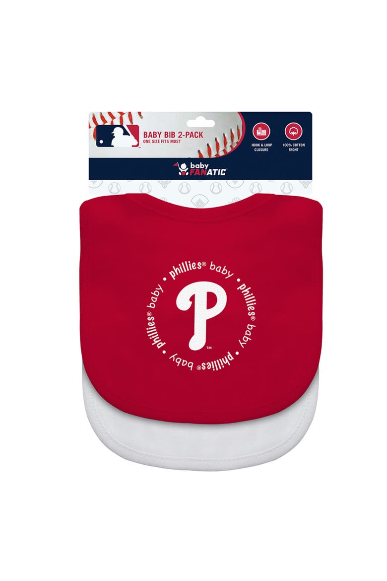 Philadelphia Phillies - Baby Bibs 2-Pack, Alternate, color, Red
