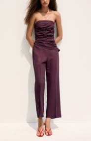 MANGO Strapless Jumpsuit