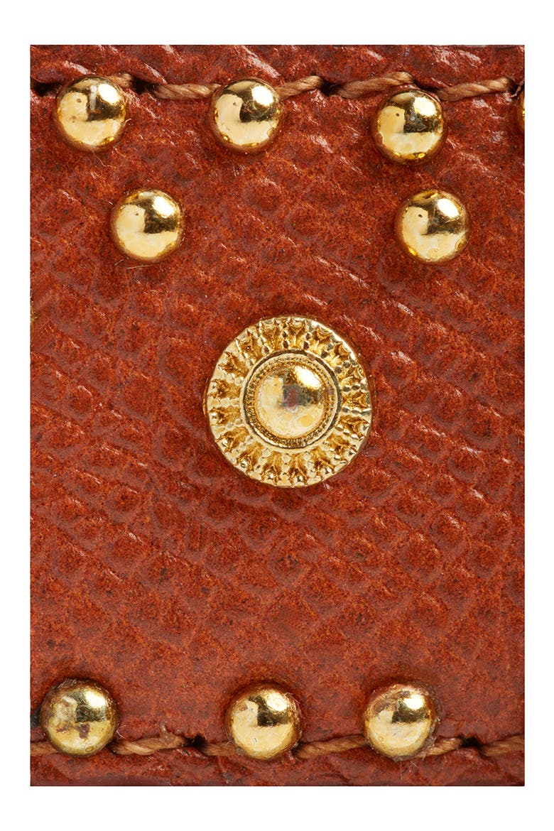 Embellished Leather Belt, Alternate, color, TAN