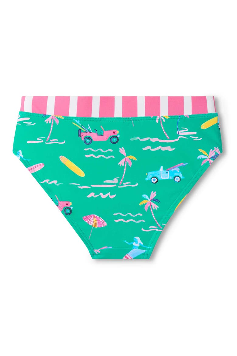 Tropical Escape Long Sleeve Rashguard Two-Piece Swimsuit, Alternate, color, ARCADIA