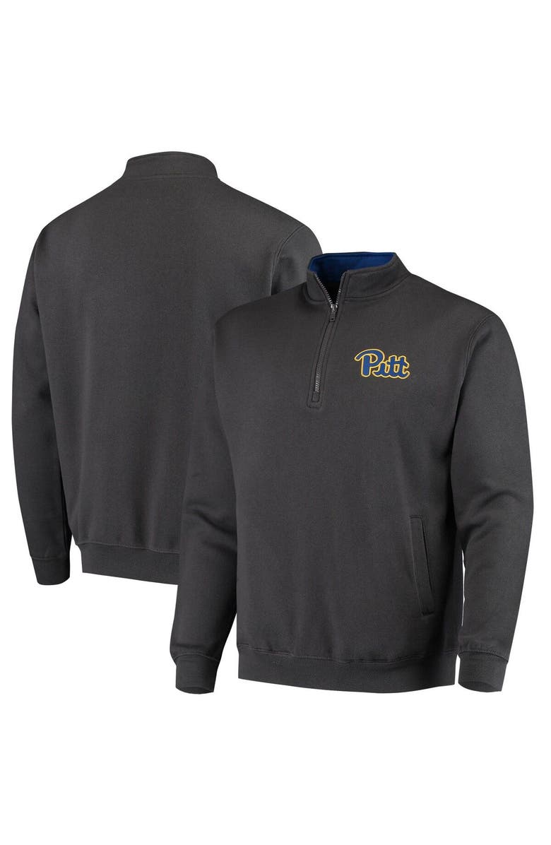 COLOSSEUM Men's Colosseum Charcoal Pitt Panthers Tortugas Logo Quarter-Zip Jacket, Main, color, Charcoal