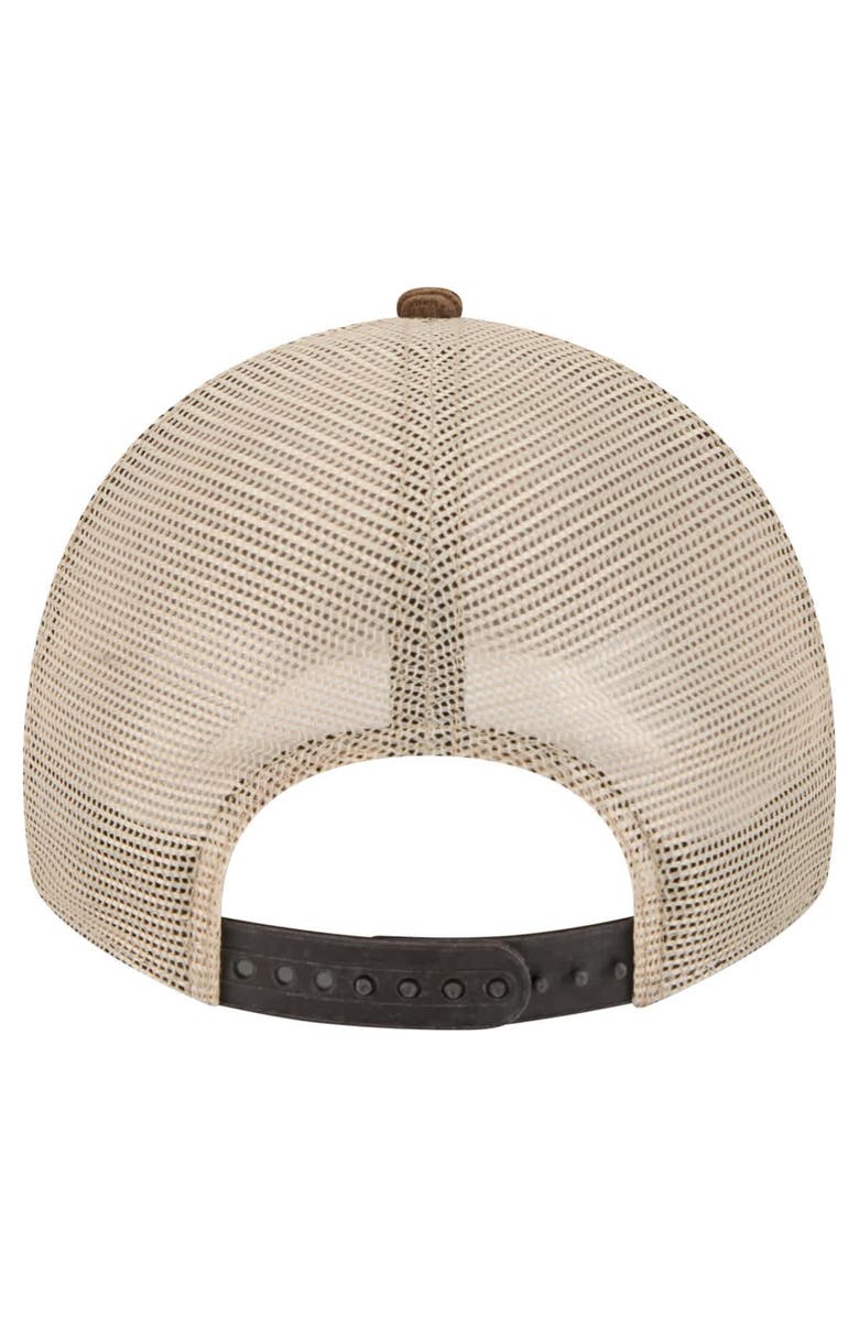 New Era Men's New Era Dark Brown Houston Astros Vintage Landscape 9TWENTY A-Frame Adjustable Trucker Hat, Alternate, color, 