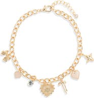 Tasha Heart & Bow Charm Necklace