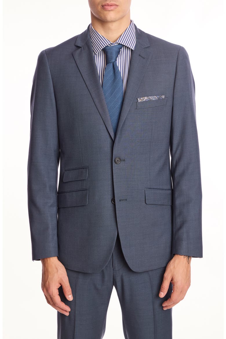 Dover Slim Fit Blazer, Main, color, DARK GREY BLUE