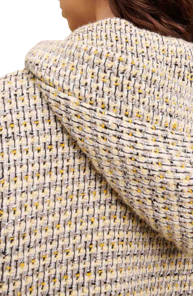 maje Gakota Hooded Tweed Jacket, Alternate, color, 