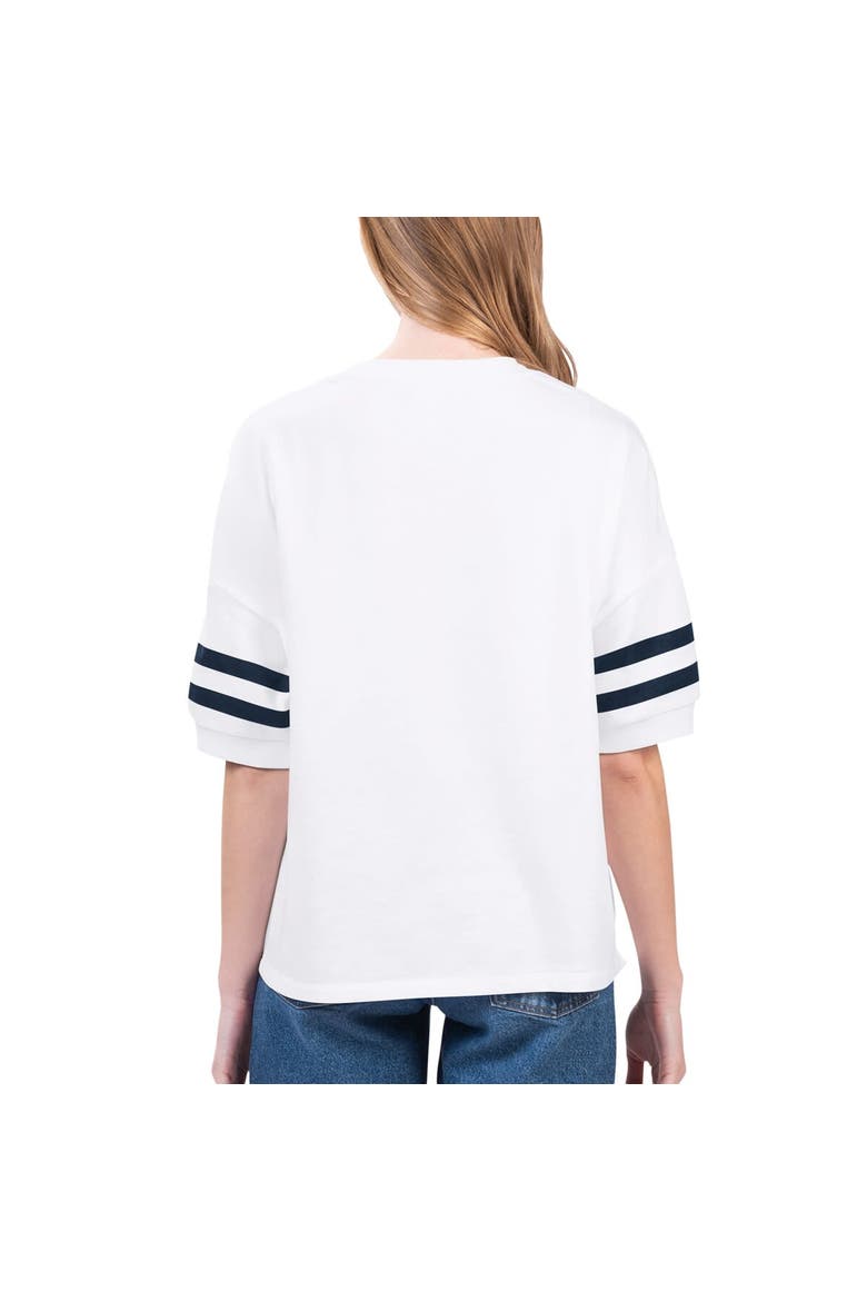 Women's G-III 4Her by Carl Banks White Boston Red Sox Winners Half-Sleeve Fashion Top, Alternate, color, White