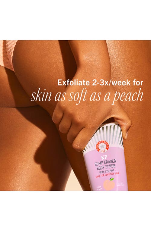 First Aid Beauty Kp Bump Eraser Body Scrub With 10% Aha Fresh Peach