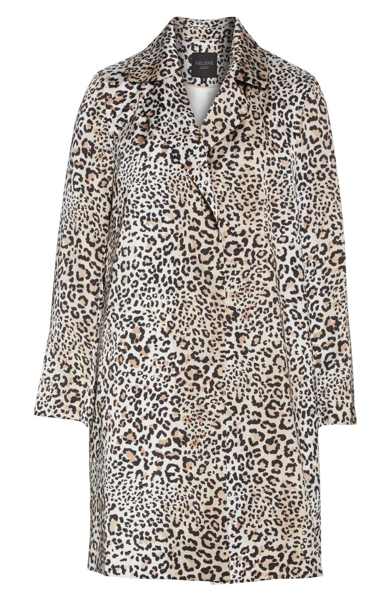 Helene Berman Leopard Print Longline Jacket, Alternate, color,