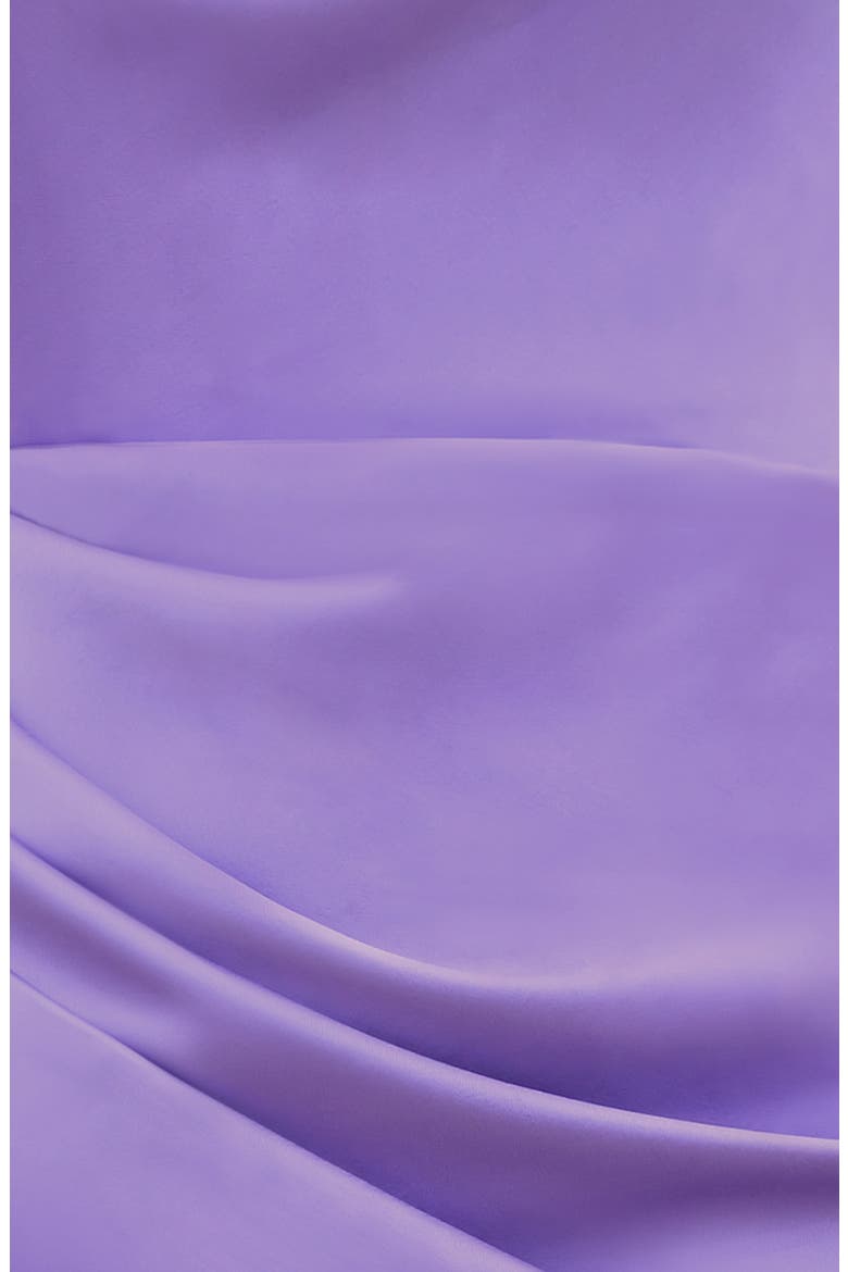 Santana Strapless Satin Cocktail Dress, Alternate, color, FAIRY WREN