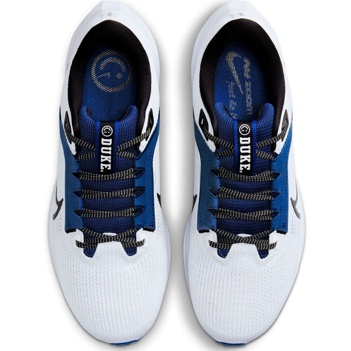 Nike Unisex Nike  White Duke Blue Devils Zoom Pegasus 40 Running Shoe, Alternate, color, 