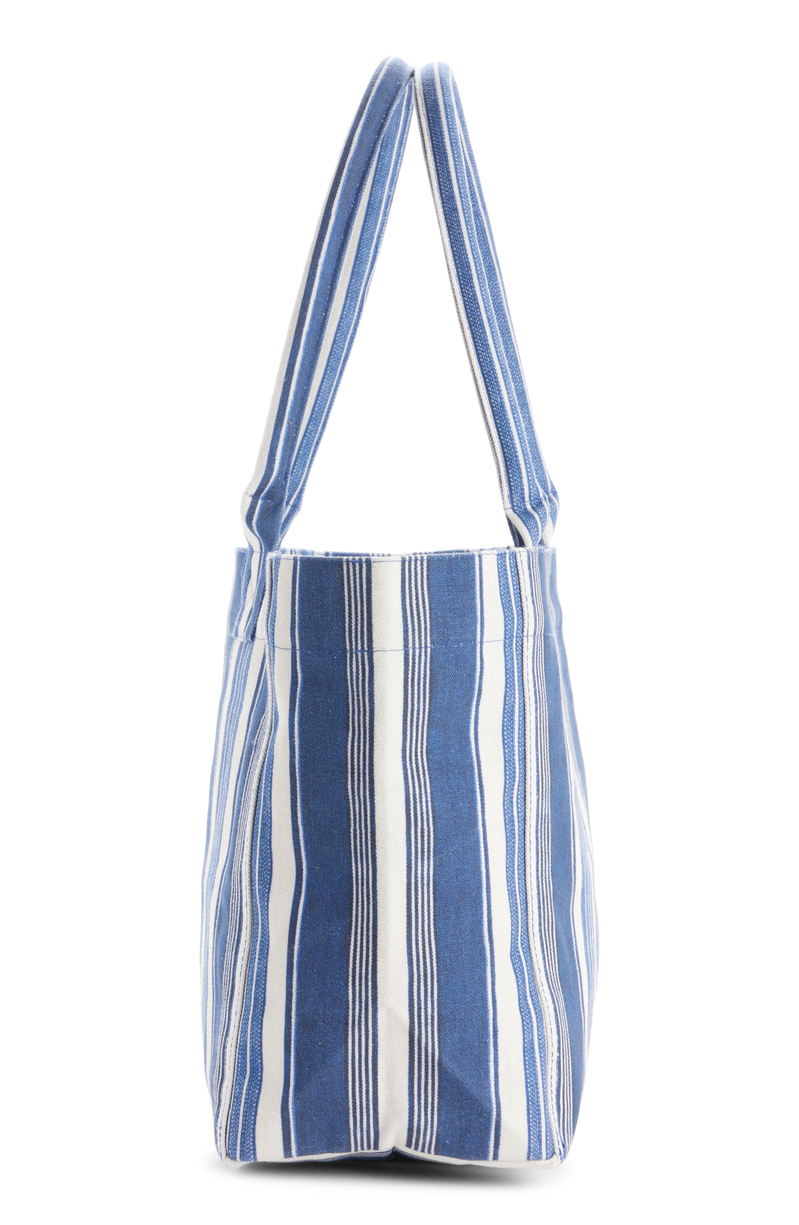Isabel Marant Small Yenky Stripe Canvas Tote, Alternate, color, 