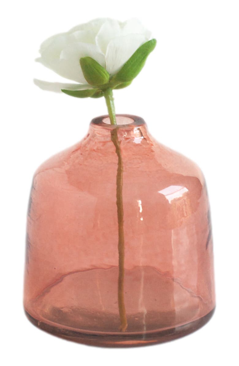Creative Women Hammered Glass Bud Vases - Set of 3, Alternate, color, Blush