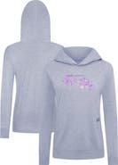LEVELWEAR Women's Levelwear  Heather Gray Boston Bruins Hockey Fights Cancer Relay Pullover Hoodie