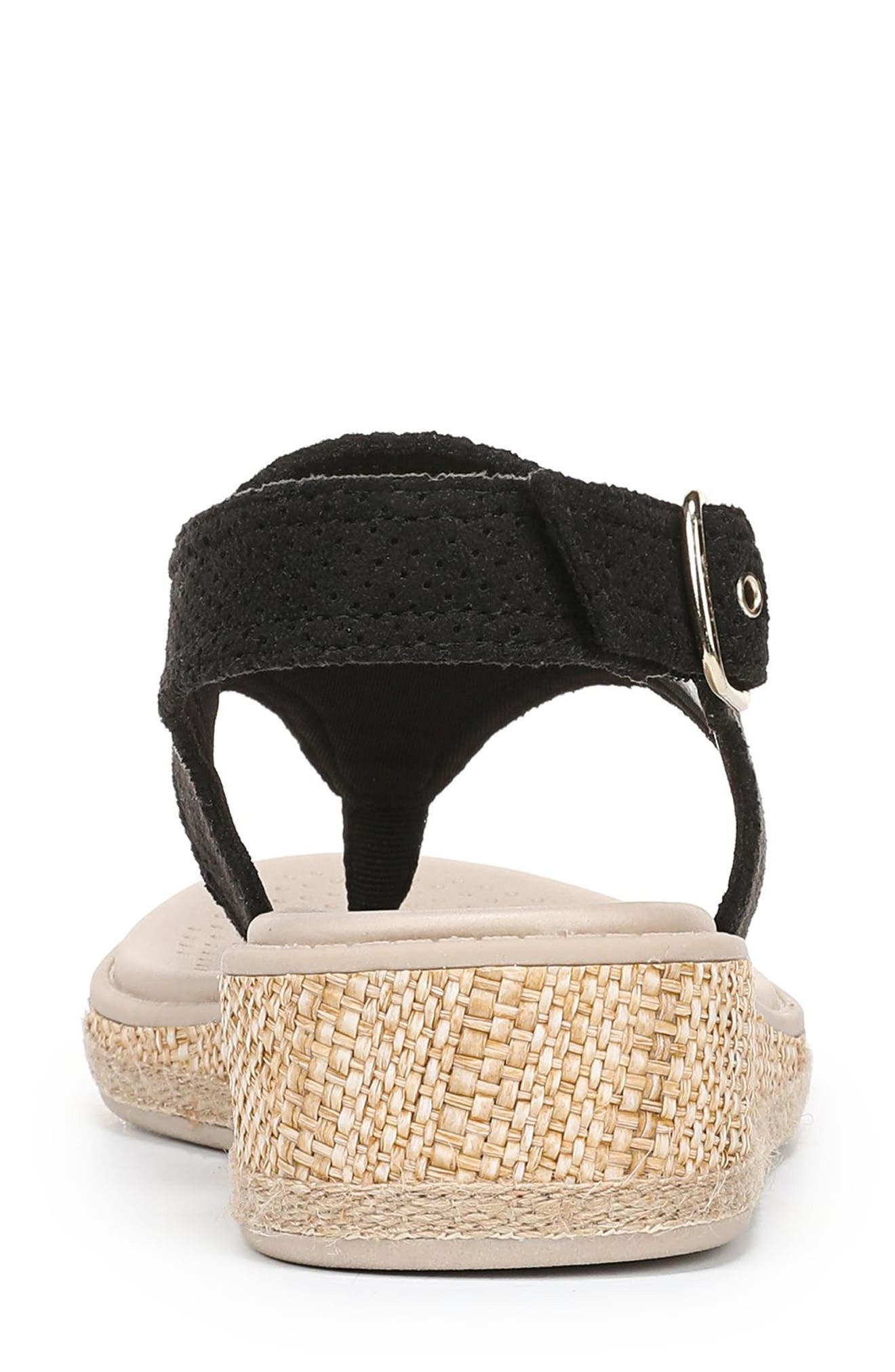 LifeStride Beachy Platform Sandal, Alternate, color, Black
