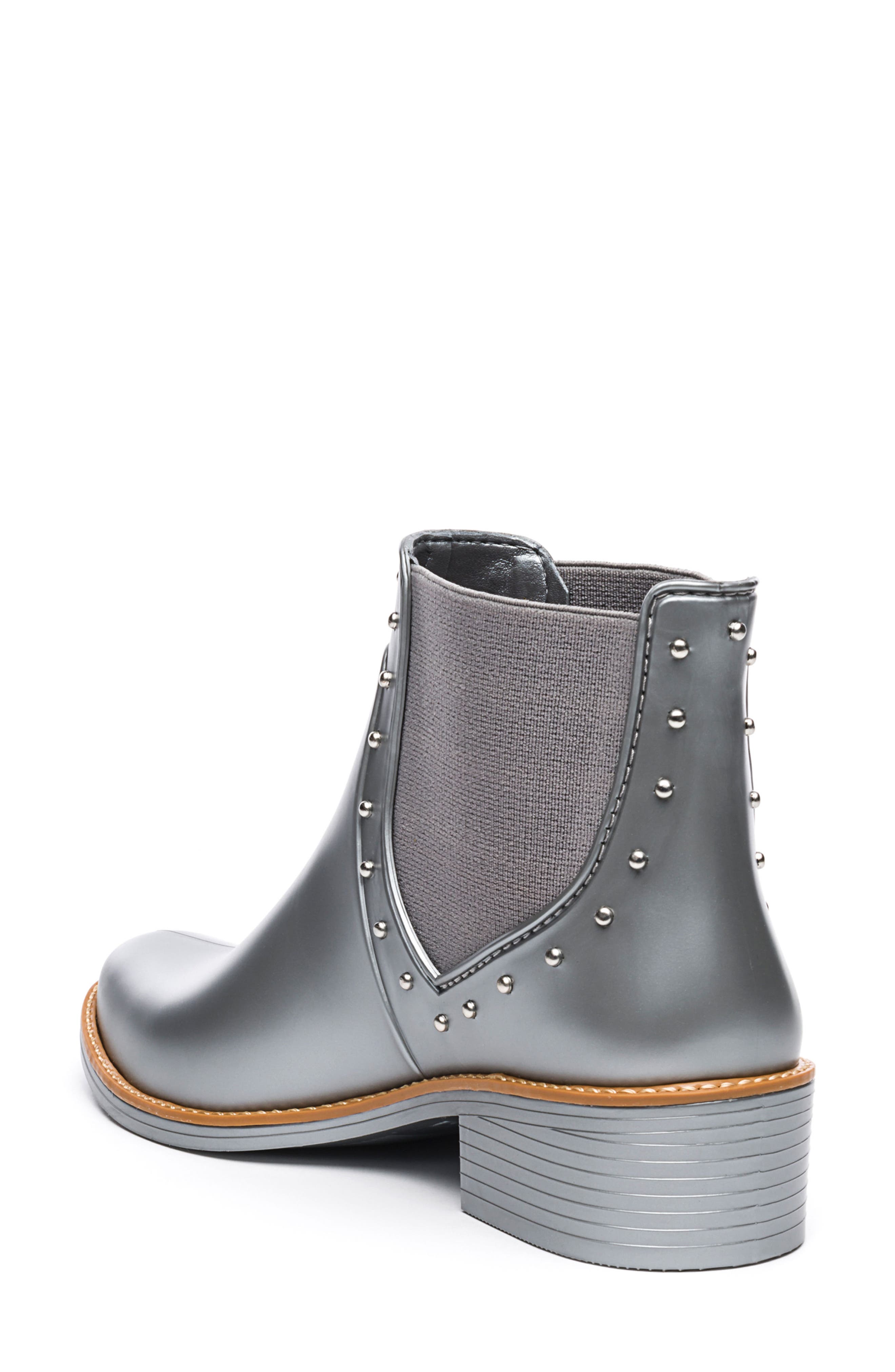 Bernardo Peyton Waterproof Rain Bootie, Alternate, color, PEWTER