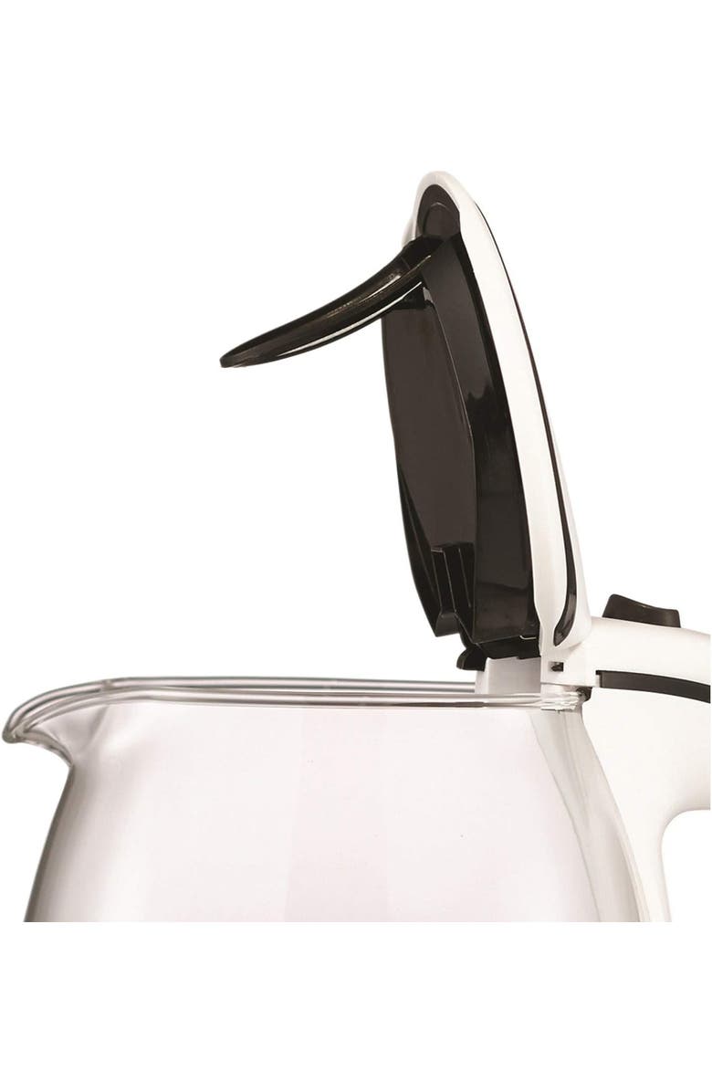 Brentwood Glass Kettle, Alternate, color, White