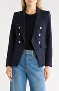 Veronica Beard Miller Pinstripe Dickey Jacket